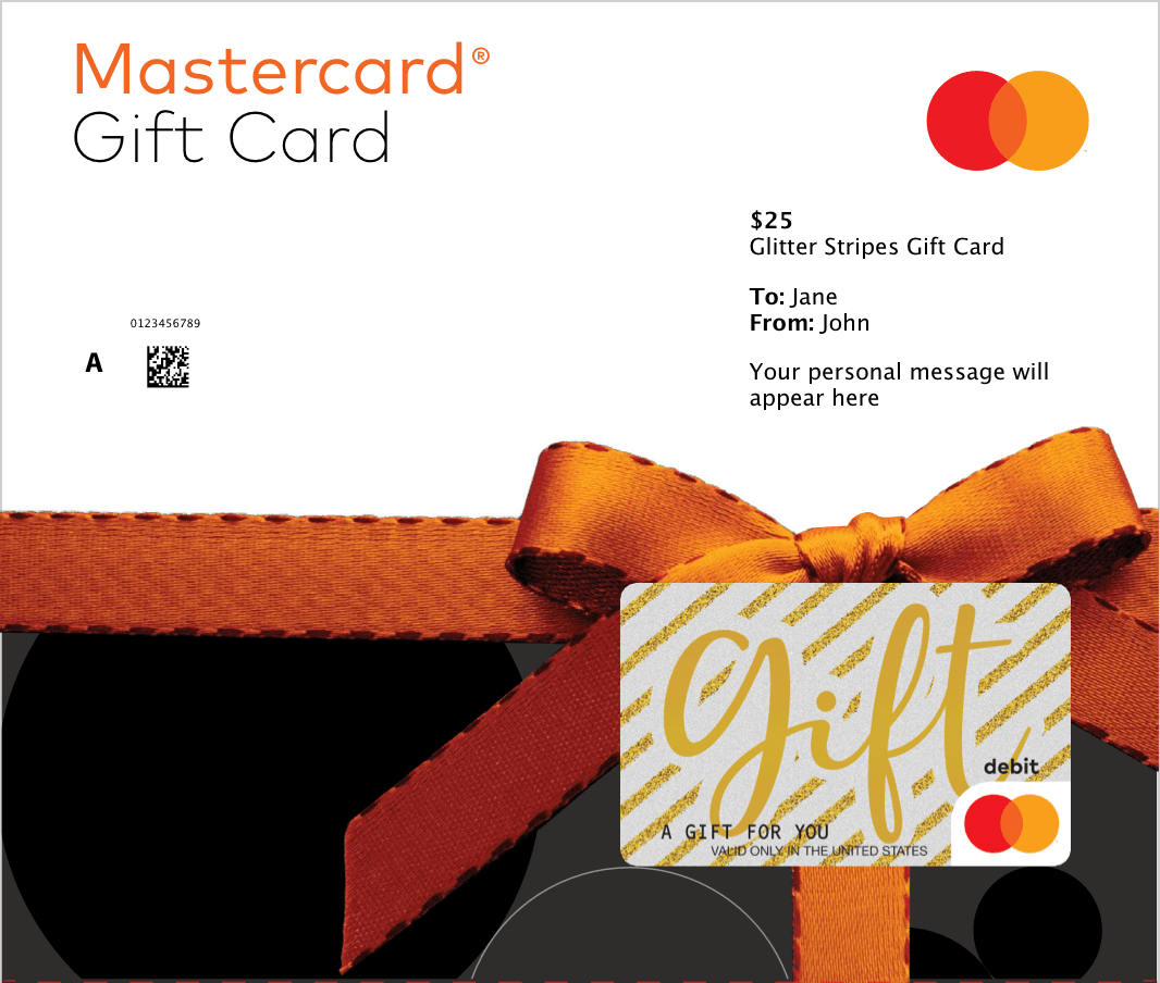 A $25 Mastercard gift card
