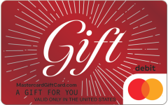 Metallic Maroon Gift Card