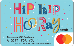 Blue Hip Hip Hooray Gift Card