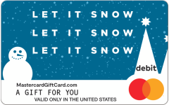 Blue Snowman Winter eGift Card