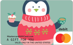 Holly Jolly Penguin Gift Card