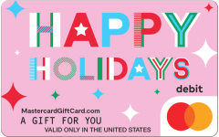 Pink Holiday Patterns Gift Card