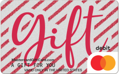 Ruby Glitter Stripes Gift Card