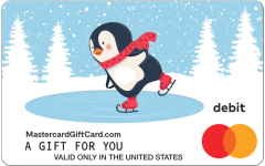 Skating Penguin Gift Card