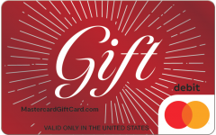 Metallic Maroon Gift Card