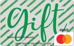 Emerald Glitter Stripes Gift Card