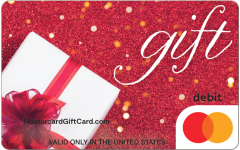 Red Sparkle Present Gift Card