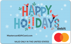 Snowy Happy Holiday Gift Card