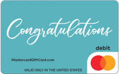 Congrats Teal Gift Card