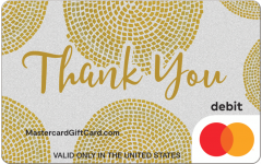 Golden Thanks Gift Card