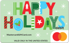 Green Holiday Patterns Gift Card