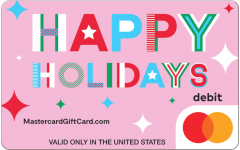 Pink Holiday Patterns Gift Card