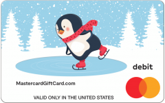Skating Penguin Gift Card