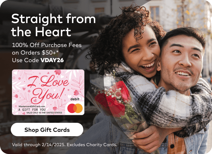 Main Hero Banner - Mastercard Valentine's Gift Cards
