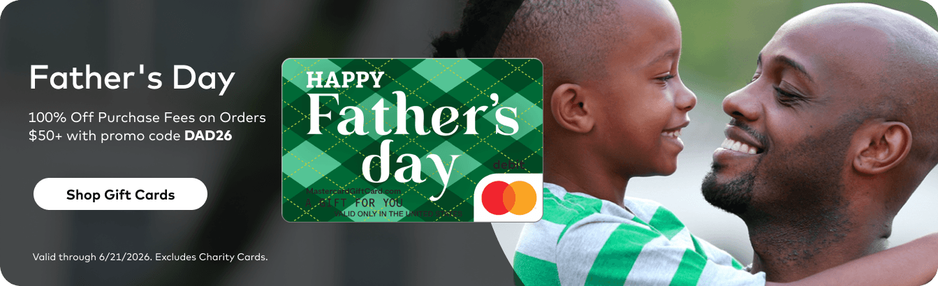 Main Hero Banner - Mastercard Father's Day Gift Cards