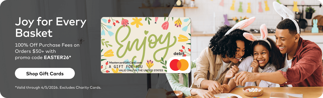 Main Hero Banner - Mastercard Easter Gift Cards