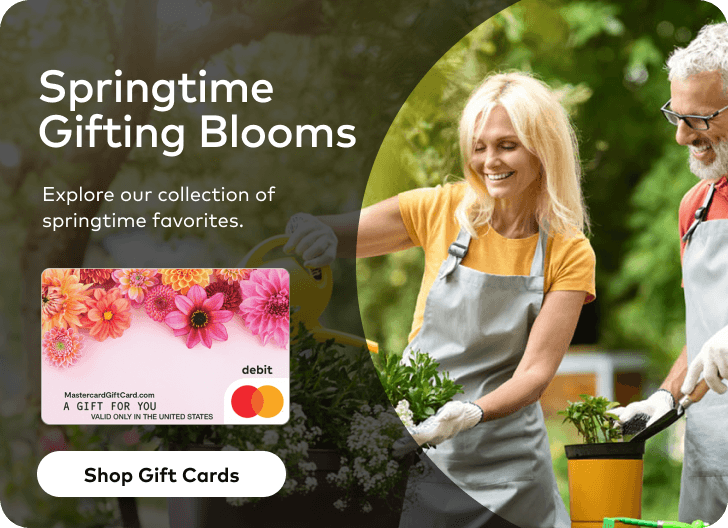 Main Hero Banner - Image for Springtime Mastercard Gift Cards