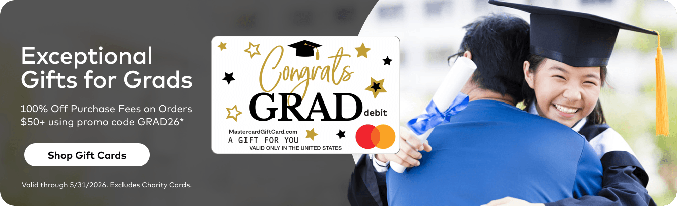 Main Hero Banner - Mastercard Graduation Gift Cards