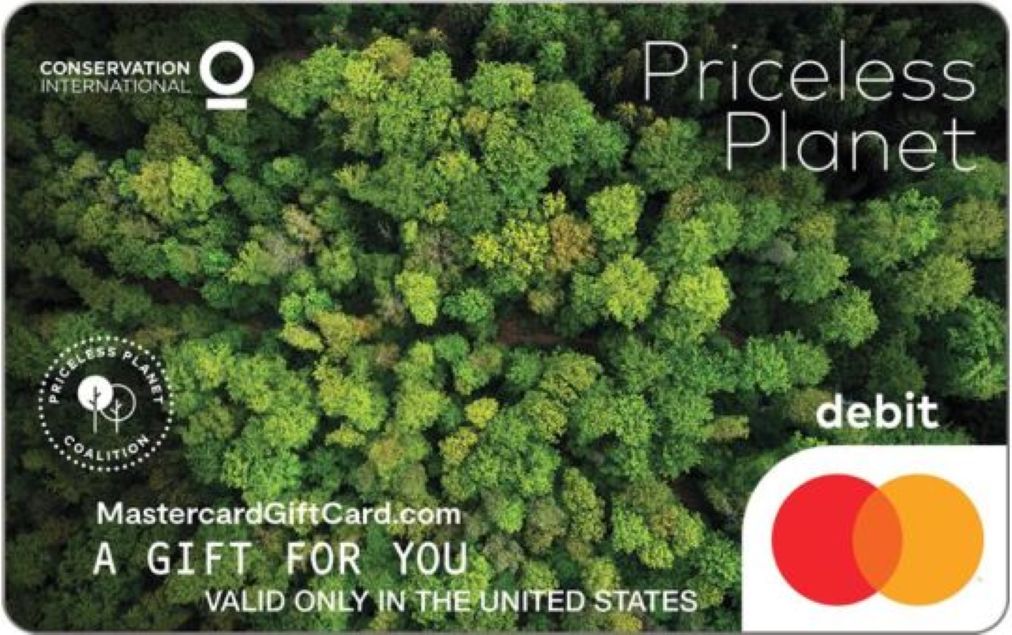 Featured Card 13 - Priceless Planet Mastercard Gift Card + $2 Donation*