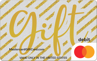 Glitter Stripes Gift Card