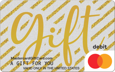 Glitter Stripes Gift Card