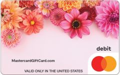Pink Floral Gift Card