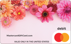 Pink Flowers Gift Card