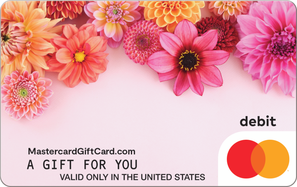 Featured Card 6 - Pink Flowers Mastercard Gift Card