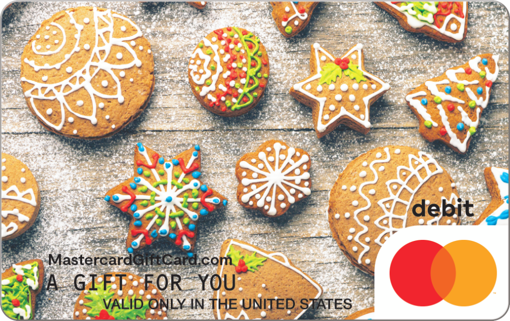 Featured Card 12 - Holiday Cookies Mastercard Gift Card