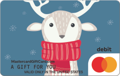 Mastercard Scarf Reindeer Gift Card