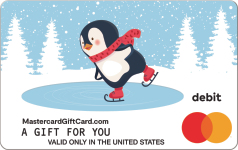 Mastercard Skating Penguin Gift Card