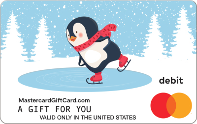 Skating Penguin Gift Card