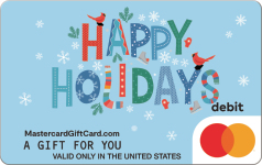 Mastercard Snowy Happy Holiday Gift Card