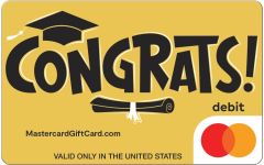 Gold Congrats Gift Card