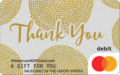 Golden Thanks Gift Card