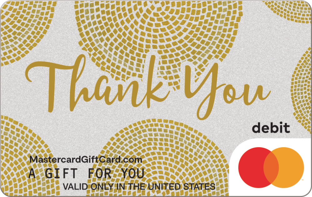 Featured Card 11 - Golden Thanks Mastercard Gift Card