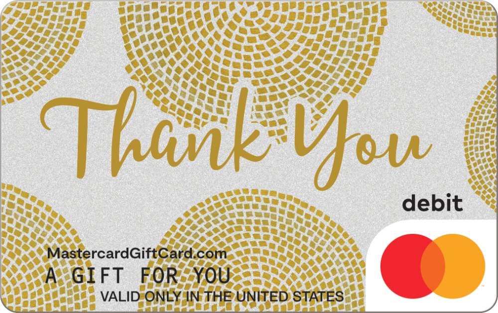 Featured Card 12 - Golden Thanks Mastercard Gift Card