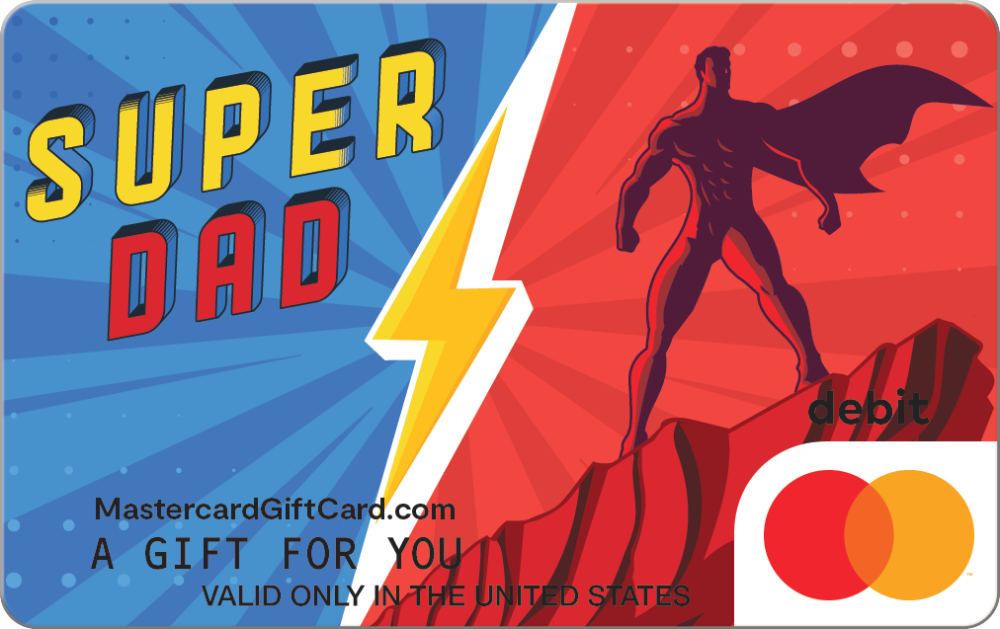 Featured Card 1 - Super Dad Mastercard Gift Card