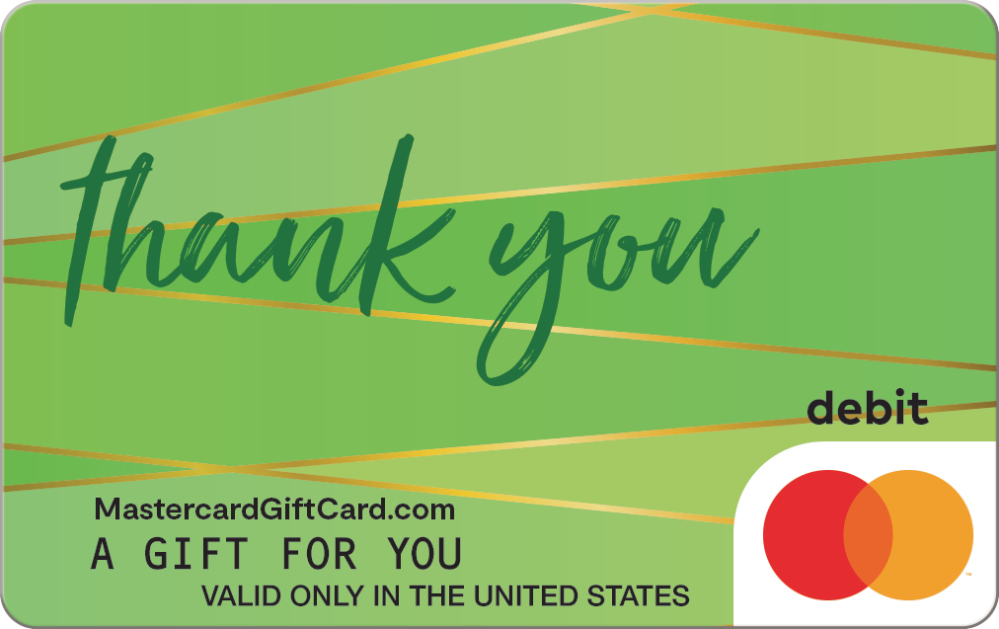 Featured Card 1 - Thanks Green Mastercard Gift Card