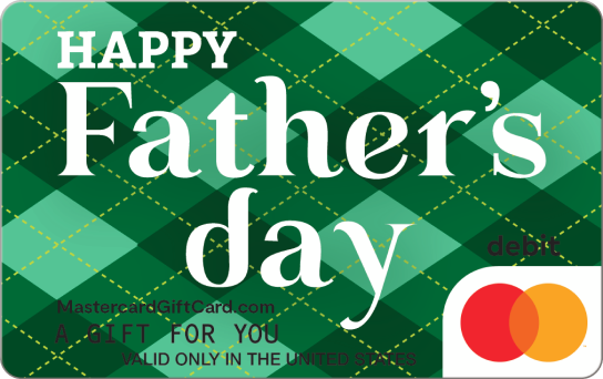 Green Plaid Dad Gift Card