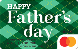 Green Plaid Dad Gift Card