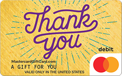 Thanks Gold Gift Card