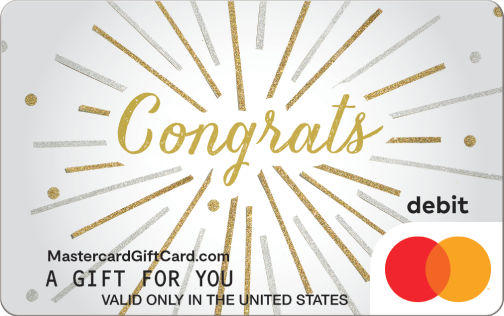 Congrats Burst Gift Card