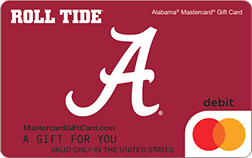 University Of Alabama Gift Card
