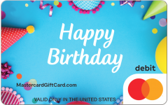 Mastercard Party Favors Gift Card
